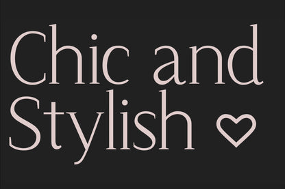 Chic and Stylish Variable Serif Font