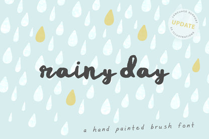 Rainy Day Brush Script Font