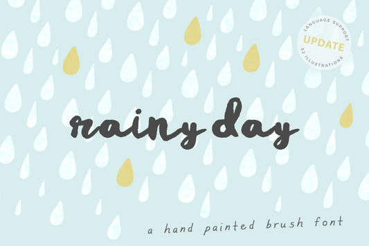 Rainy Day Brush Script Font