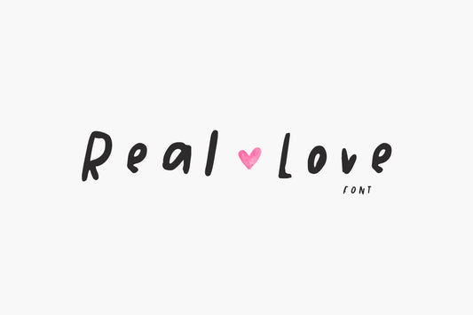 Real Love Whimsical Handwritten Font