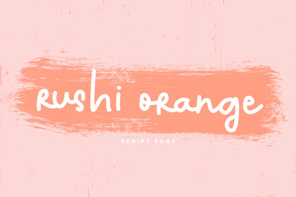 Free Rushi Orange Font