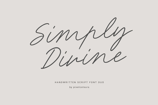 Simply Divine Stylish Font Trio