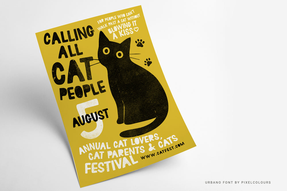 Urbano Hand-Drawn Display Font