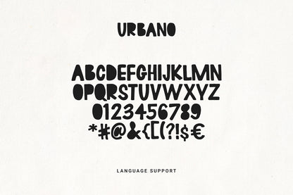 Urbano Hand-Drawn Display Font